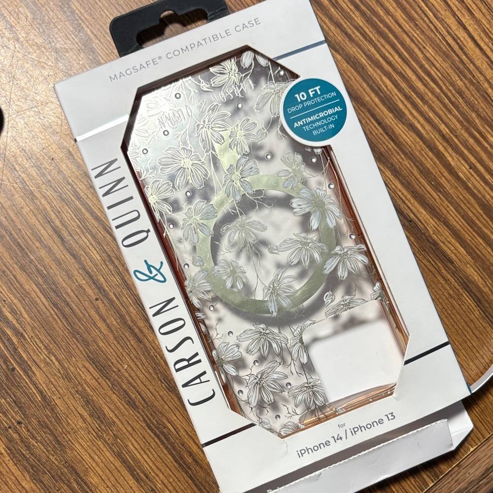 iPhone 14 Clear Floral iPhone Case